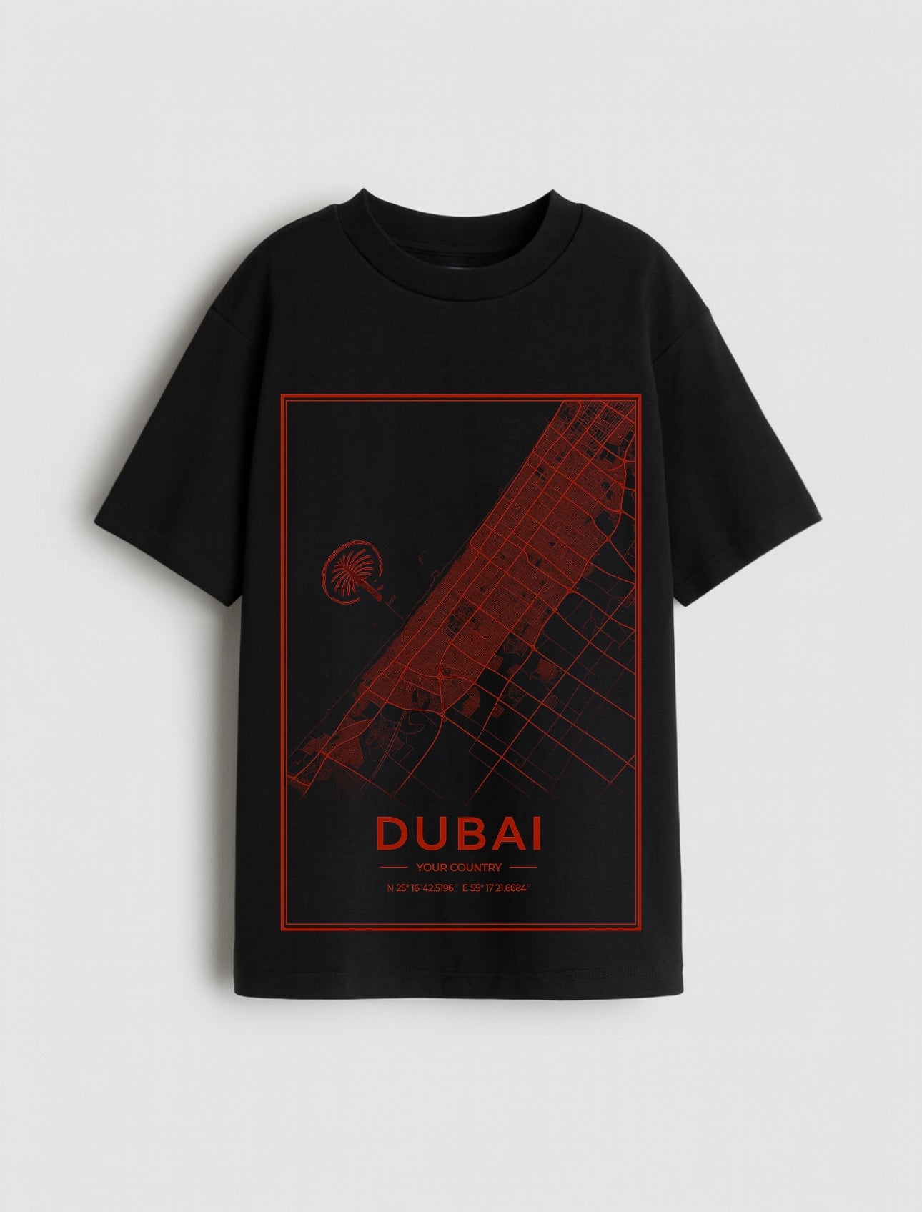 Dubai Map T-shirt
