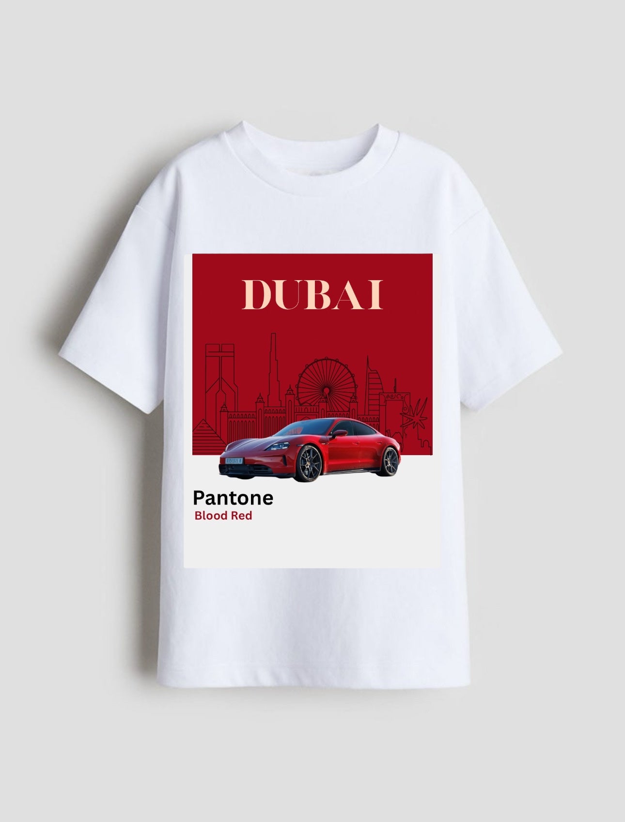 Pantone Blood Red Porsche T-shirt